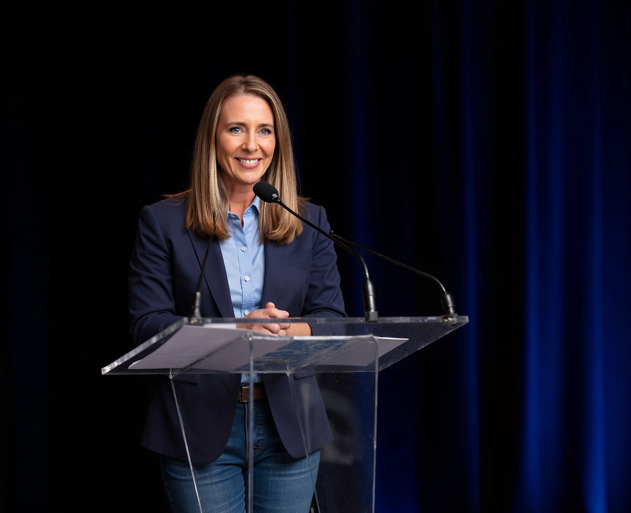 Jennifer DiMotta speaking about business operations